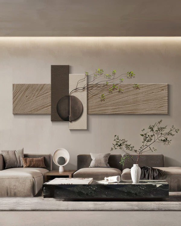 Zen Sandstone Elegance Wall Decor