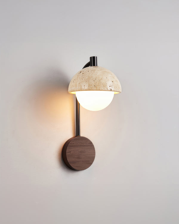 Nordic Stone Sphere Wabi-Sabi Wall Lamp