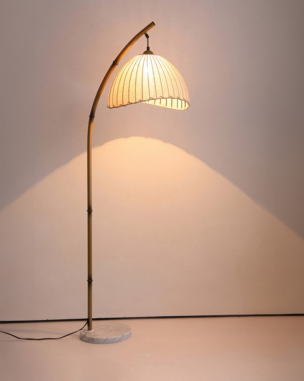 Cultural Zen Bamboo Floor Lamp Illumination